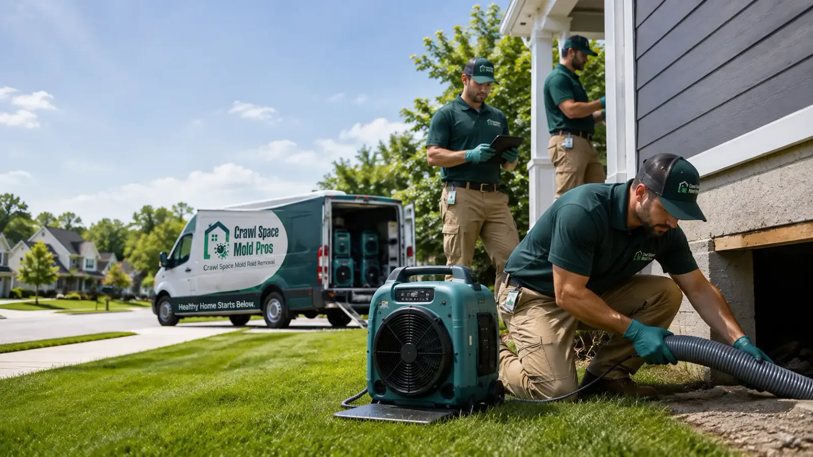 Crawl Space Mold Removal in Ogdensburg, WI